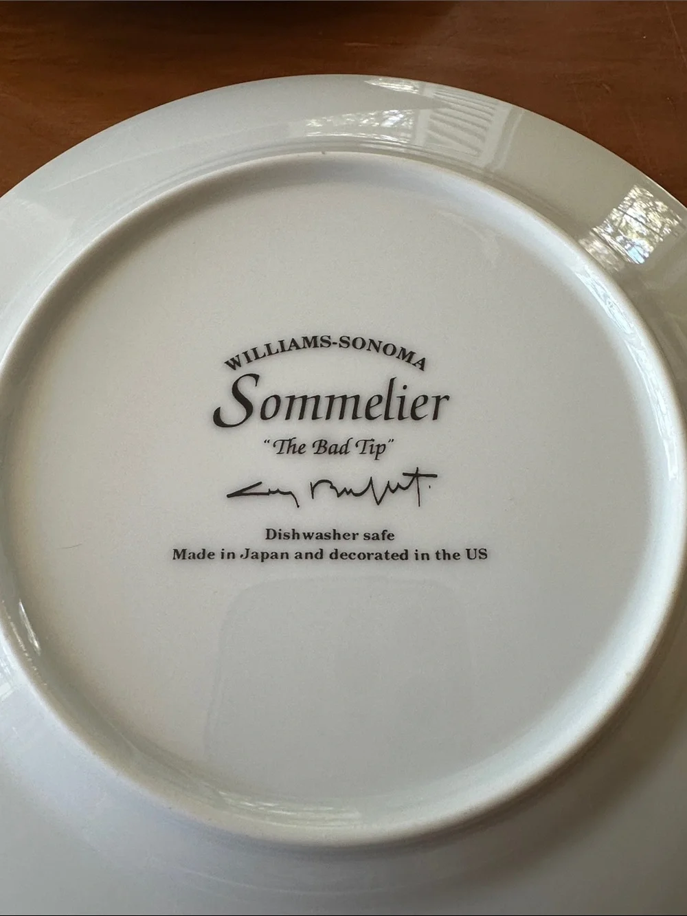 6 Vintage Williams Sonoma Guy Buffet Sommelier Series 7.75” Salad Plates